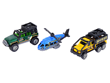 Набор металлических машинок AUTODRIVE JB0403961 Экспедиционная техника 3шт, вк 239,44см