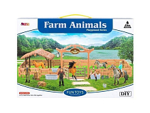 Набор фигурок животных MASAI MARA ММ205060 серии Мир лошадей Конюшня 20 пр