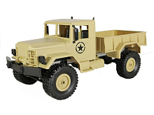Радиоуправляемая автомодель MN MODEL военный грузовик песочный 4WD 24G 116 RTR