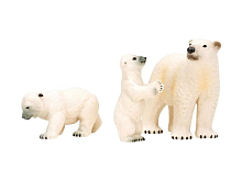 Набор фигурок животных MASAI MARA ММ203003 серии Мир морских животных Белые медведи, 3 пр