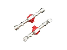 Металлические корпуса переднего и заднего мостов MN MODEL для моделей MN90, MN91 серебристый