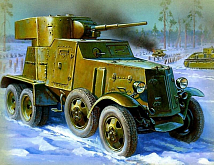 Сборная модель Бронеавтомобиль БА3 135, шт