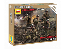 Сборная модель ZVEZDA Американская пехота 19411945, 172