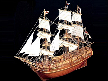 Сборная дер.модель.Корабль "HMS Bounty". Mamoli 1/135