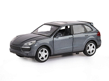 Машина АВТОПАНОРАМА Porsche Cayenne S, серый, 132, свет, звук, инерция, вк 17,513,59 см