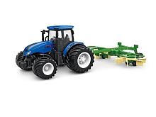 РУ фермерский трактор Korody с роторной косилкой, мет кузов, широкие колеса 124 24G 6CH RTR