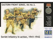 Сборная модель Фигурки Советская пехота 135