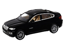 Машина АВТОПАНОРАМА BMW X6, черный, 132, свет, звук, инерция, вк 17,513,59 см