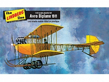 Сборная модель Самолёт HAWK-LINDBERG 1911 Avro Biplane w/ puzzle 1/48