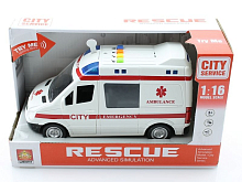 Машина инерционная WY590A Скорая помощь светзвук вк