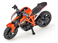 Мотоцикл Siku 1384 KTM 1290 Super Duke R 187, 6 см, оранжевыйчерный