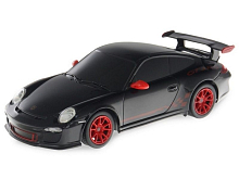 Радиоуправляемая машина Rastar Porsche GT3 RS 124, 18см, цвет чёрный 27MHZ