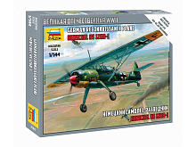 Сборная модель ZVEZDA Немецкий самолётразведчик  Нensc Нel, 1144