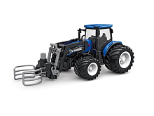 РУ фермерский трактор Korody с погрузчиком тюков, мет кузов, широкие колеса 124 24G 6CH RTR