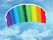 Воздушный змей HasiKites управляемый парашют Радуга 200