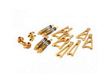 Комплект алюминиевого тюнинга для Himoto E10MTL, E10XTL золотой