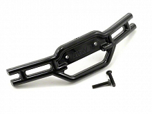 Передний бампер черный, аналог TRA7135