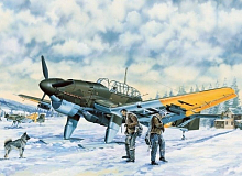 Сборная модель Самолет Юнкерс Ju87B2U4 Штука 132