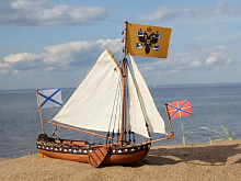 Сборная деревянная модель корабля Technell Ботик Петра Первого, 124