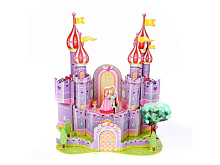 3D пазл из пенокартона ФИОЛЕТОВЫЙ ЗАМОК МИНИ СЕРИЯ 34 детали