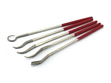 Набор рифелей, алмазные, 5 шт, блистер  чехол, шт