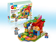 Конструктор Pilage Булочная 71 деталь, лабиринт с шариками