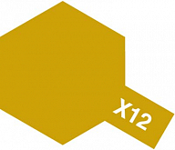 Глянцевая эмаль Tamiya X12 Gold Leaf, 10 мл