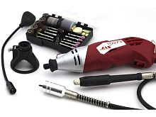 Бормашина 170 Вт, 800035000 обмин, гибкий вал, стойка, ограничитель, подсветка, 126 пред, кейс