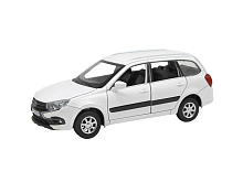 Машина АВТОПАНОРАМА LADA GRANTA CROSS, белый, 124, свет, звук, инерция, вк 24,512,510,5 см