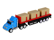 Машина AUTODRIVE Трейлер 20см с прицепом и грузом, вк 2247,5 см