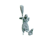 Фигурка СВМодель 6005 БабаЯга, метла, кот, 135
