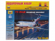 Сборная модель Пассажирский самолет ТУ154М 1144 ПН