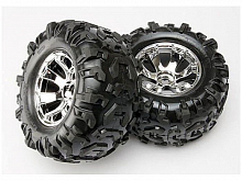 Покрышка колеса и диск колеса в сборе, 2шт  TRA5673 