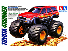 Сборная модель Tamiya Toyota 4Runner, большие колеса, сборка без клея