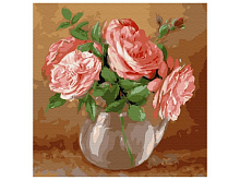 Картина по номерам 30х30 Бузин Случайный букет 21 цвет