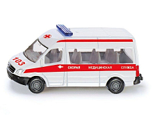 Микроавтобус Siku 1083RUS Скорая медицинская служба 150, белый