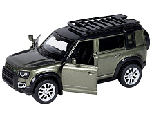 Машина АВТОПАНОРАМА Land Rover Defender 110, 143, оливковый, инерция, вк 17,512,56,5 см