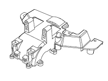 Крышка корпуса заднего дифференциала для автомоделей MJX 10208