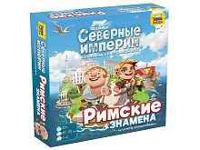 Настольная игра ZVEZDA Поселенцы Северные империи Римские знамена, дополнение
