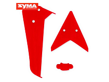 Хвостовое оперение красное для вертолета Syma S5