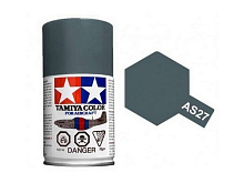 Краскаспрей Tamiya AS27 Gunship Gray 2 Орудийный Серый 2 матовая, 100мл