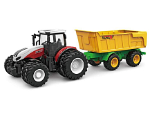 РУ фермерский трактор Korody с прицепом самосвалом, двойные колеса 124 24G 6CH RTR