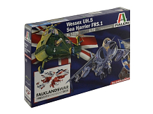 Сборная модель Italeri Вертолет WESSEX UH5  SEA HARRIER FRS1 Falkland, 172