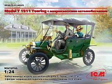 Сборная модель ICM Model T 1911 Touring c американскими автолюбителями, 124