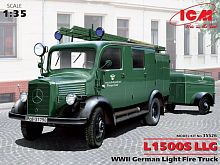 Сборная модель ICM L1500S LLG, Германский легкий пожарный автомобиль, 135