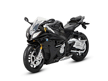 Мотоцикл АВТОПАНОРАМА BMW S1000R, 112, металл, черный, свободный ход колес
