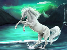 Картина по номерам с цветной схемой на холсте 30х40 Фэнтези 18 цветов