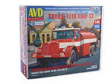 Сборная модель AVD Tatra111R пожарная автоцистерна, 143