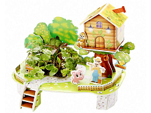 3D пазл из пенокартона МОЙ УРОЖАЙНЫЙ САД 28 деталей, 4 листа