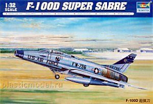 Сборная модель Самолёт F100D Супер Сейбр 132, шт